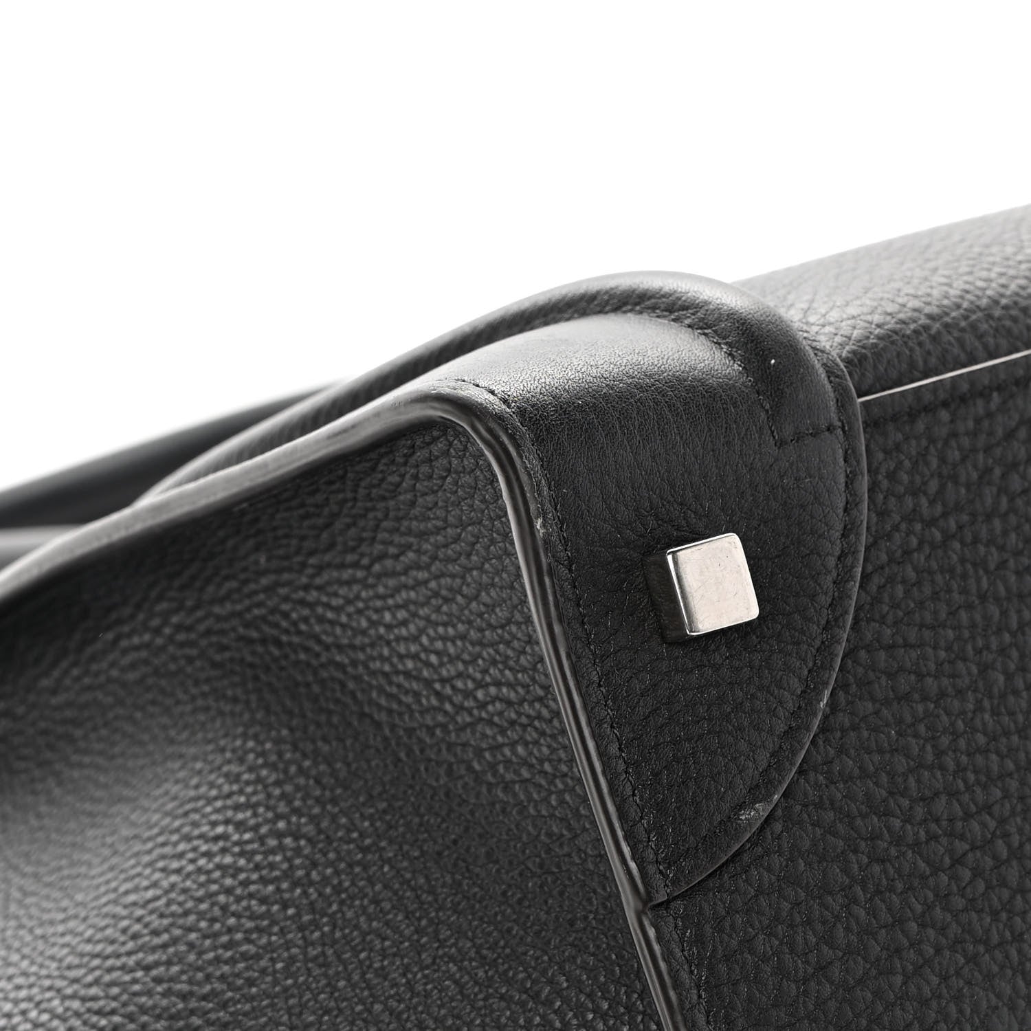 Celine Drummed Calfskin Mini Luggage Black 10 of 19