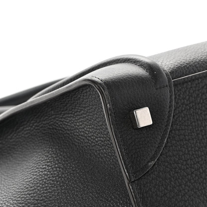 Celine Drummed Calfskin Mini Luggage Black 10 of 19