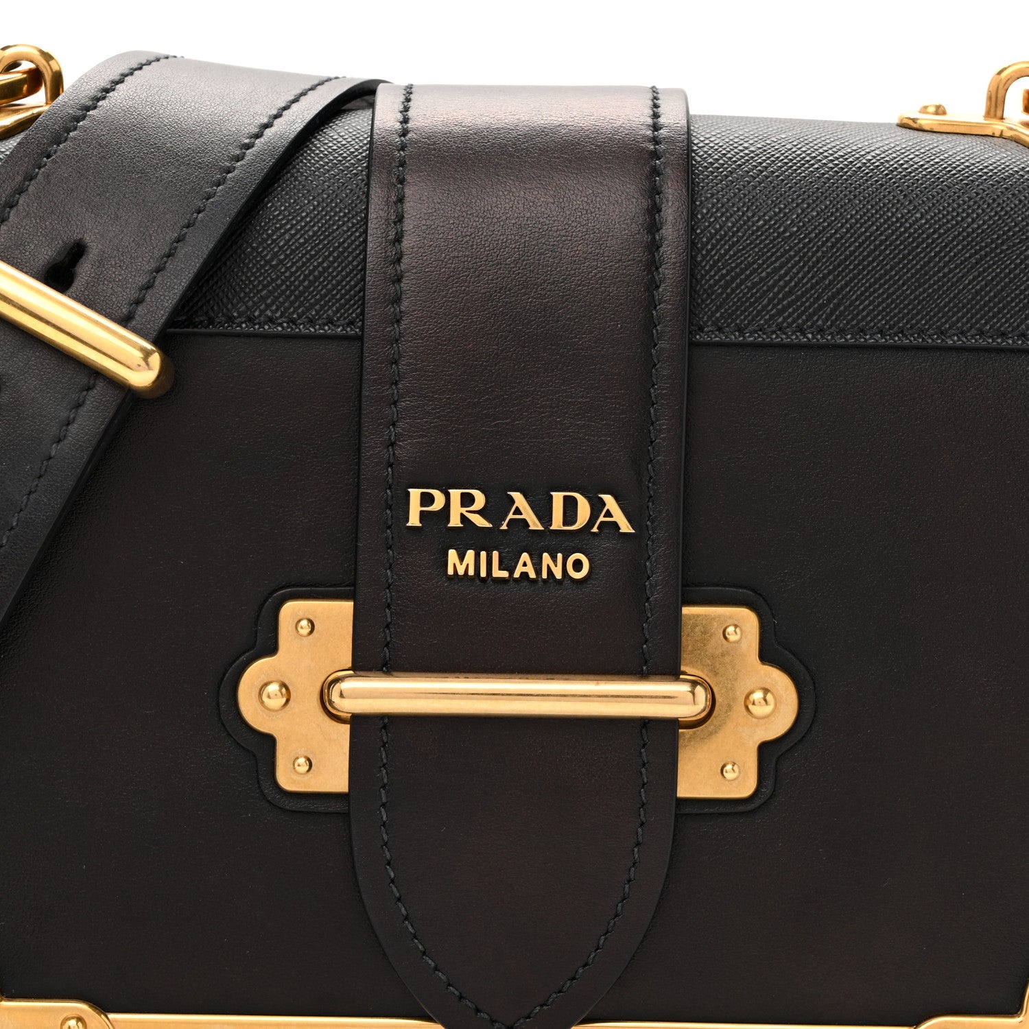 Prada City Calf Saffiano Cahier Bag Black 7 of 9