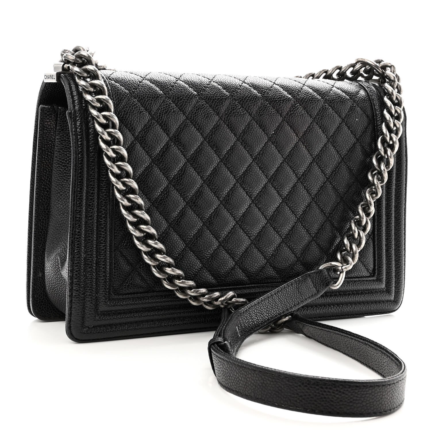 Chanel Caviar Quilted New Medium Boy Flap Black 3 of 12