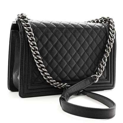Chanel Caviar Quilted New Medium Boy Flap Black 3 of 12