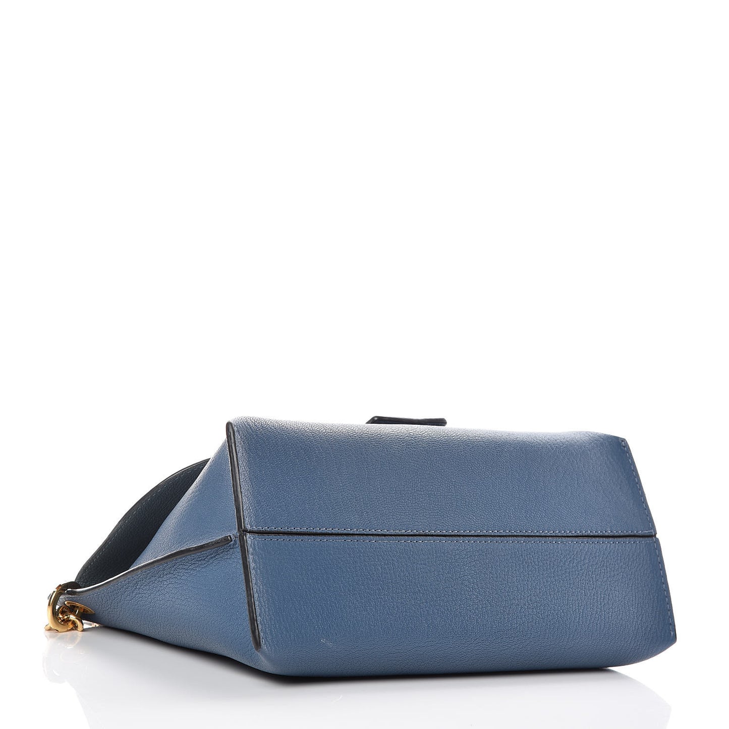 Goatskin Avenue Shoulder Bag Steel Blue