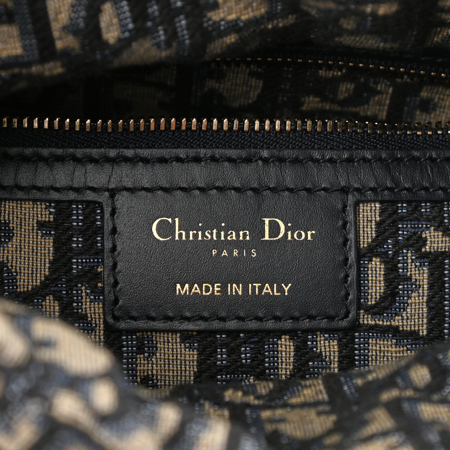 Wicker Oblique Medium Lady Dior Bag Blue