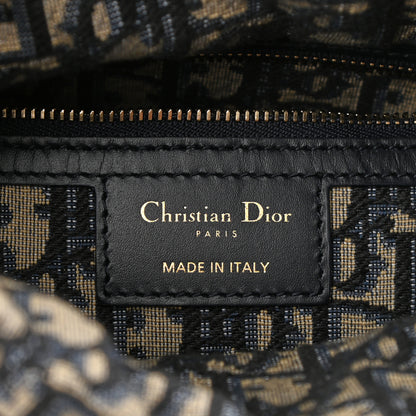 Christian Dior Wicker Oblique Medium Lady Dior Bag Blue 6 of 9