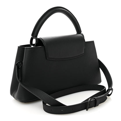 Louis Vuitton Taurillon Capucines East West MM Matte Black 3 of 10
