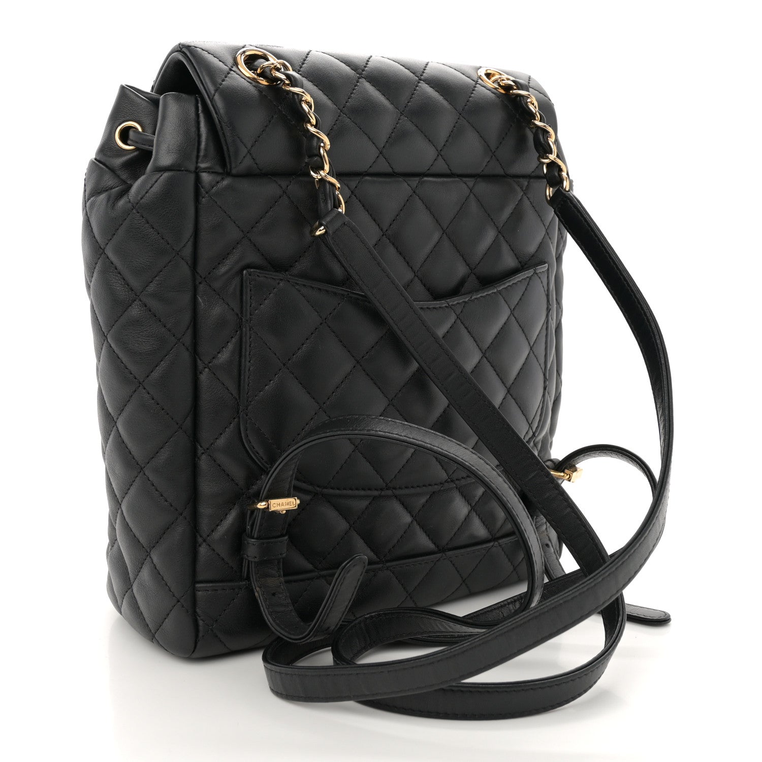 Chanel Calfskin Quilted Small Urban Spirit Backpack Black 3 of 11