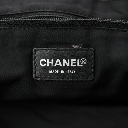 Chanel Nylon Large Travel Tote Black 6 of 11