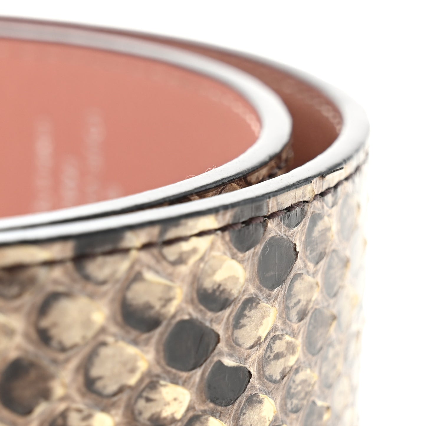 Snakeskin Bandouliere Shoulder Strap Natural