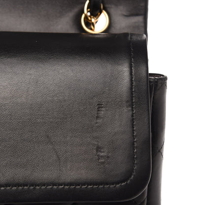 Chanel Lambskin Quilted Maxi Double Flap Black 11 of 12