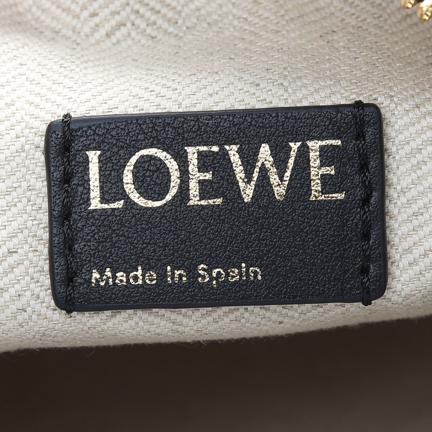Loewe Jacquard Anagram Calfskin Small Cubi Bag Ecru Black 6 of 9