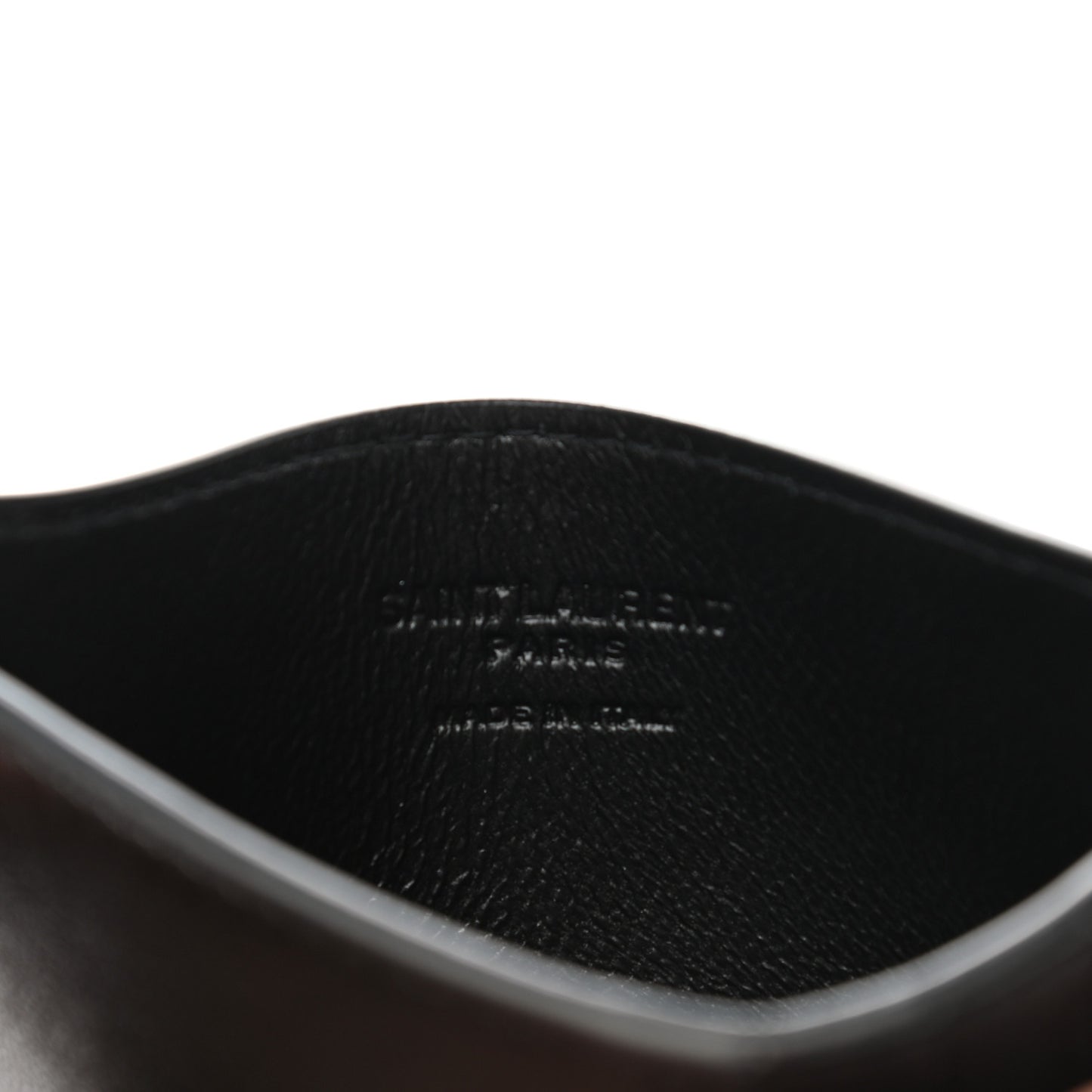 Calfskin 5 Fragments Card Holder Black