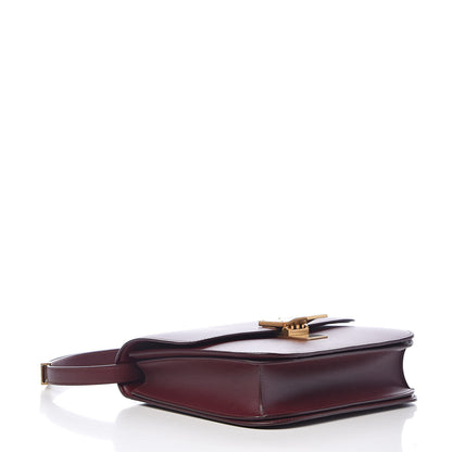 Celine Box Calfskin Medium Classic Box Flap Bag Burgundy 4 of 12