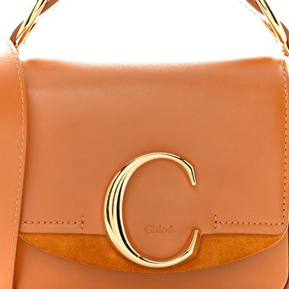 Chloe Calfskin Mini C Double Carry Autumnal Brown 8 of 12