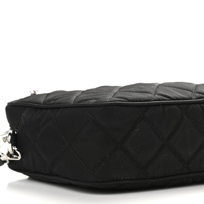 Prada Nylon Tessuto Impuntu Quilted Crossbody Bag Black 4 of 7