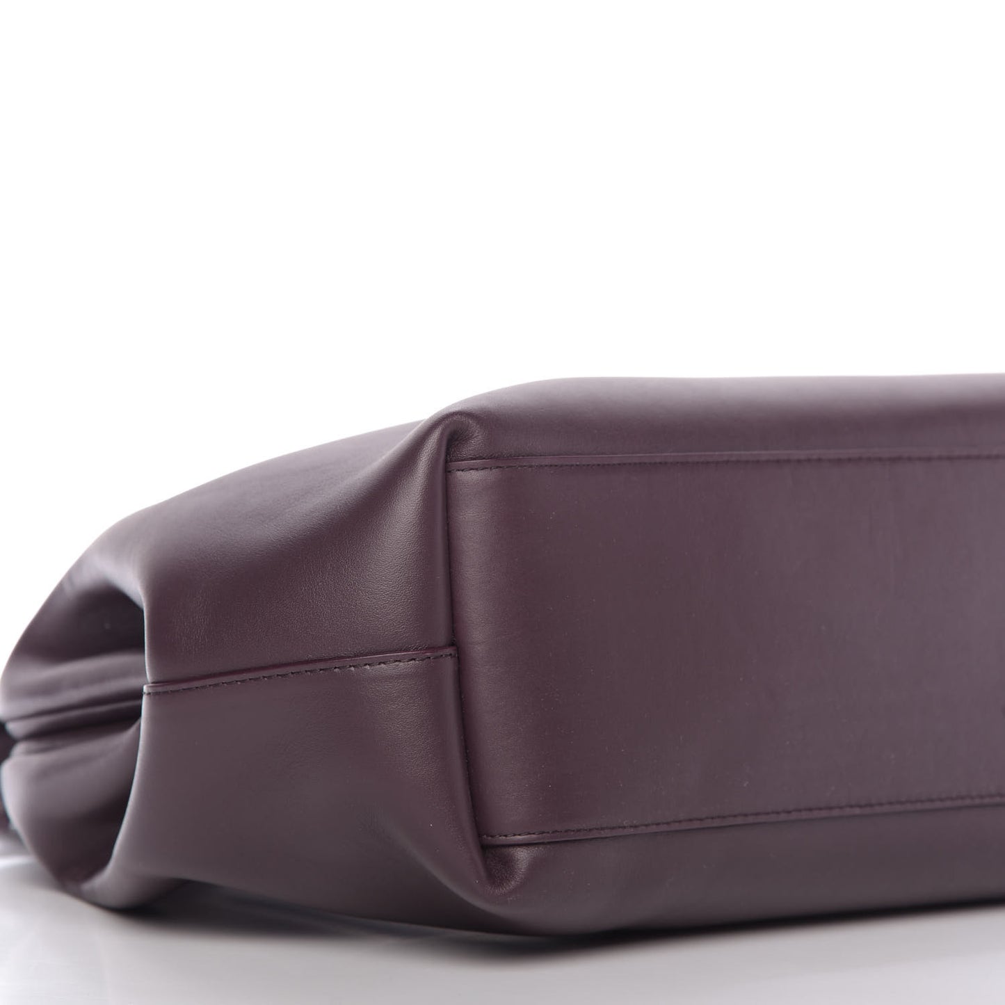 Calfskin Medium The Point Triangle Bag Grape