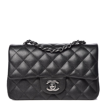Chanel Iridescent Caviar Quilted Mini Rectangular Flap Black 1 of 10