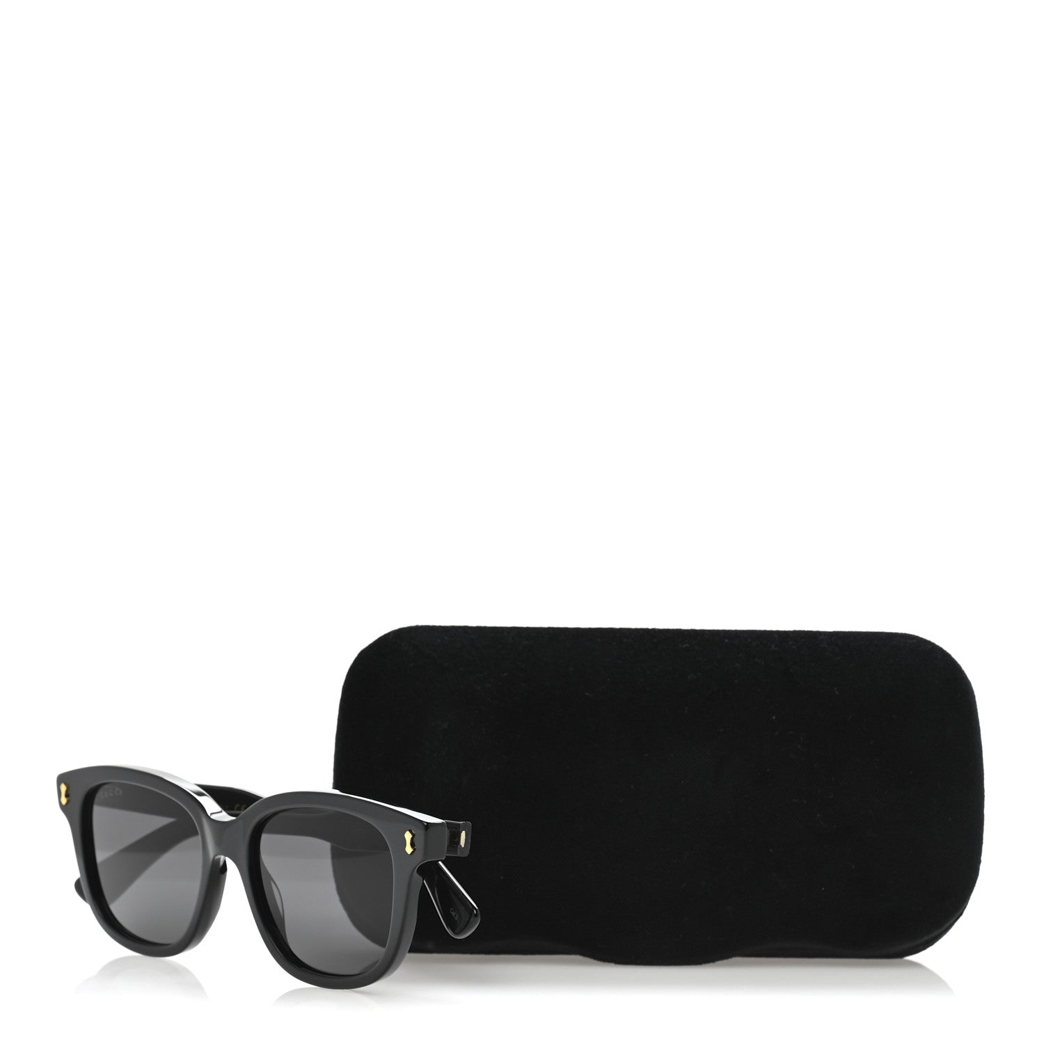 Gucci Acetate Square Frame Sunglasses GG164S Black 9 of 9