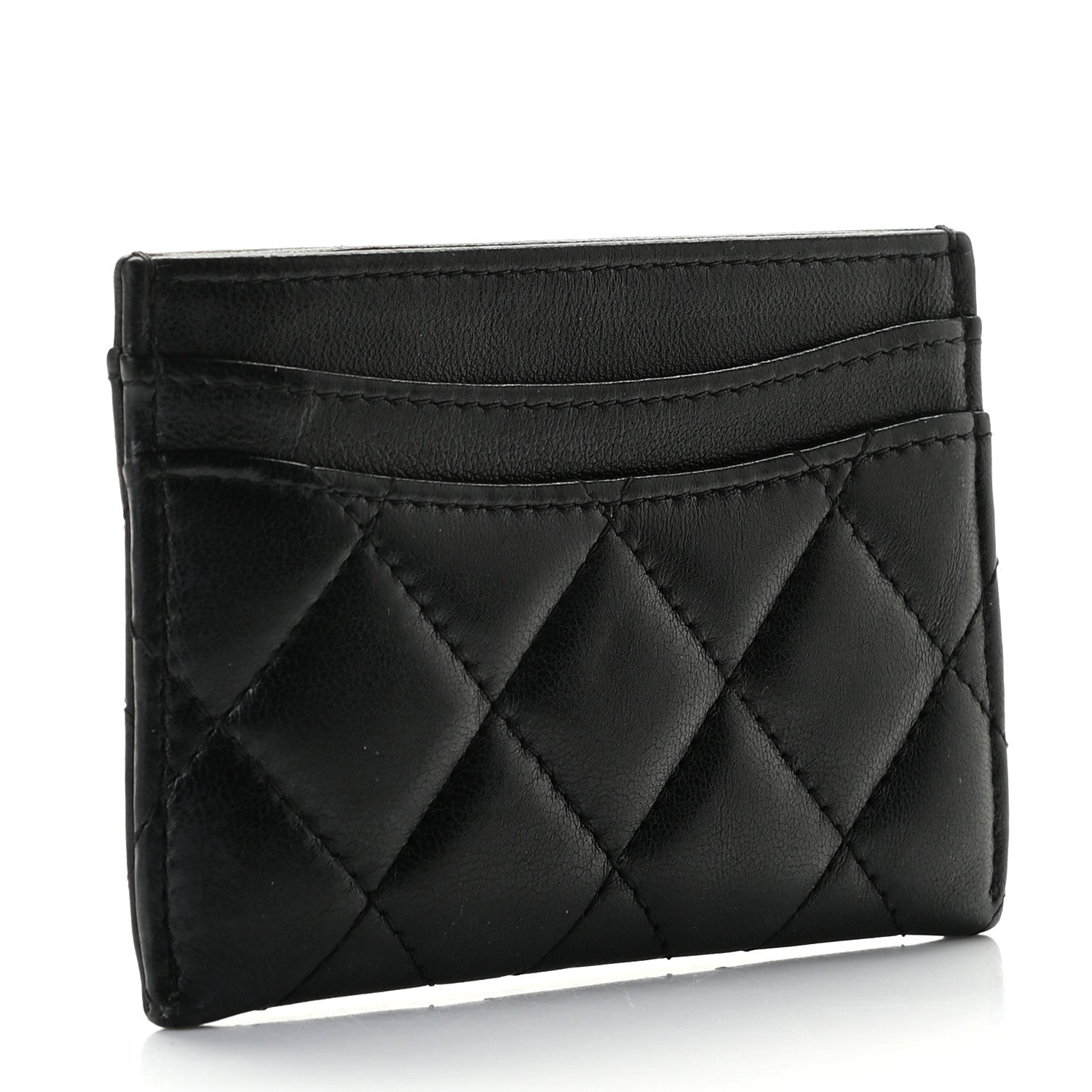 Chanel Lambskin Quilted Card Holder Black 3 of 8