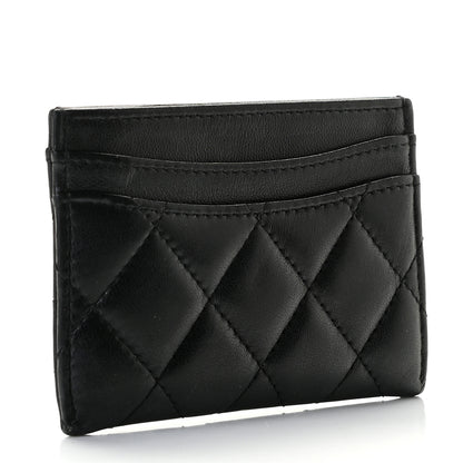 Chanel Lambskin Quilted Card Holder Black 3 of 8
