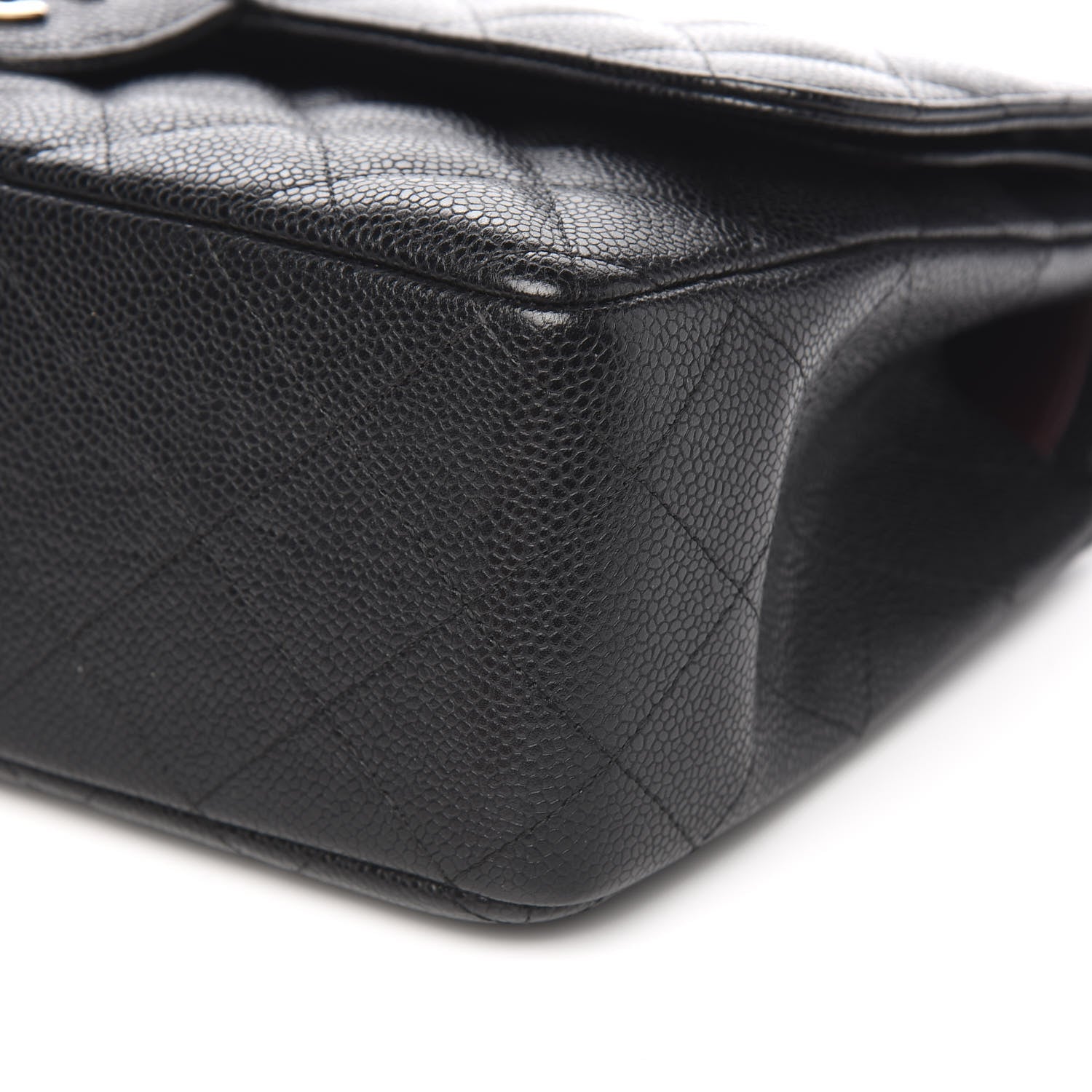 Chanel Caviar Quilted Jumbo Double Flap Black 8 of 9