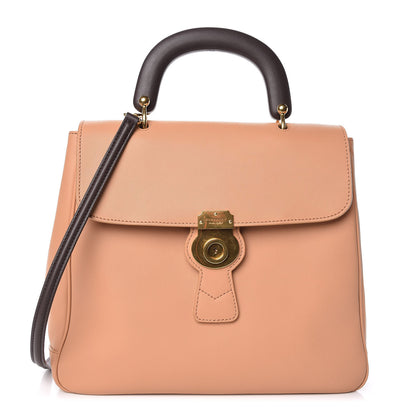 Burberry Trench Calfskin Large DK88 Top Handle Bag Pale Clementine 1 of 11