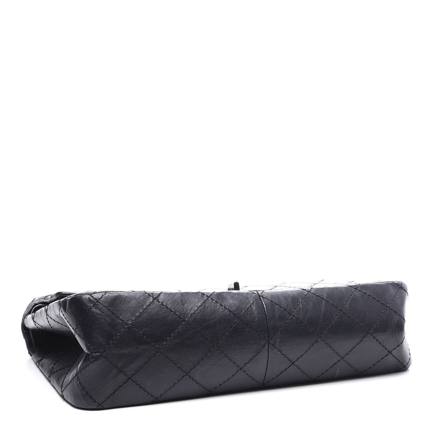 Chanel Aged Calfskin Quilted 2.55 Reissue 226 Flap Navy Blue 3 of 10