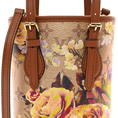 Louis Vuitton Metallic Monogram LV Garden Nano Bucket Bag Gold 8 of 9
