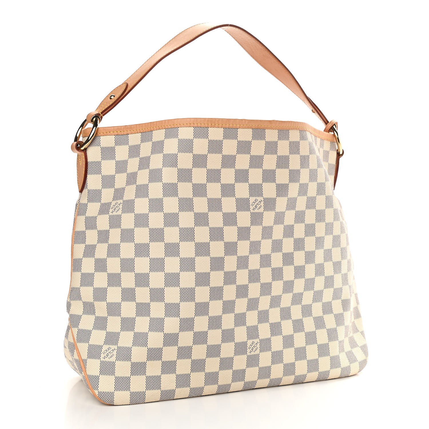 Louis Vuitton Damier Azur Delightful MM Rose Ballerine 3 of 11