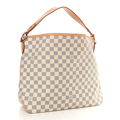 Louis Vuitton Damier Azur Delightful MM Rose Ballerine 3 of 11