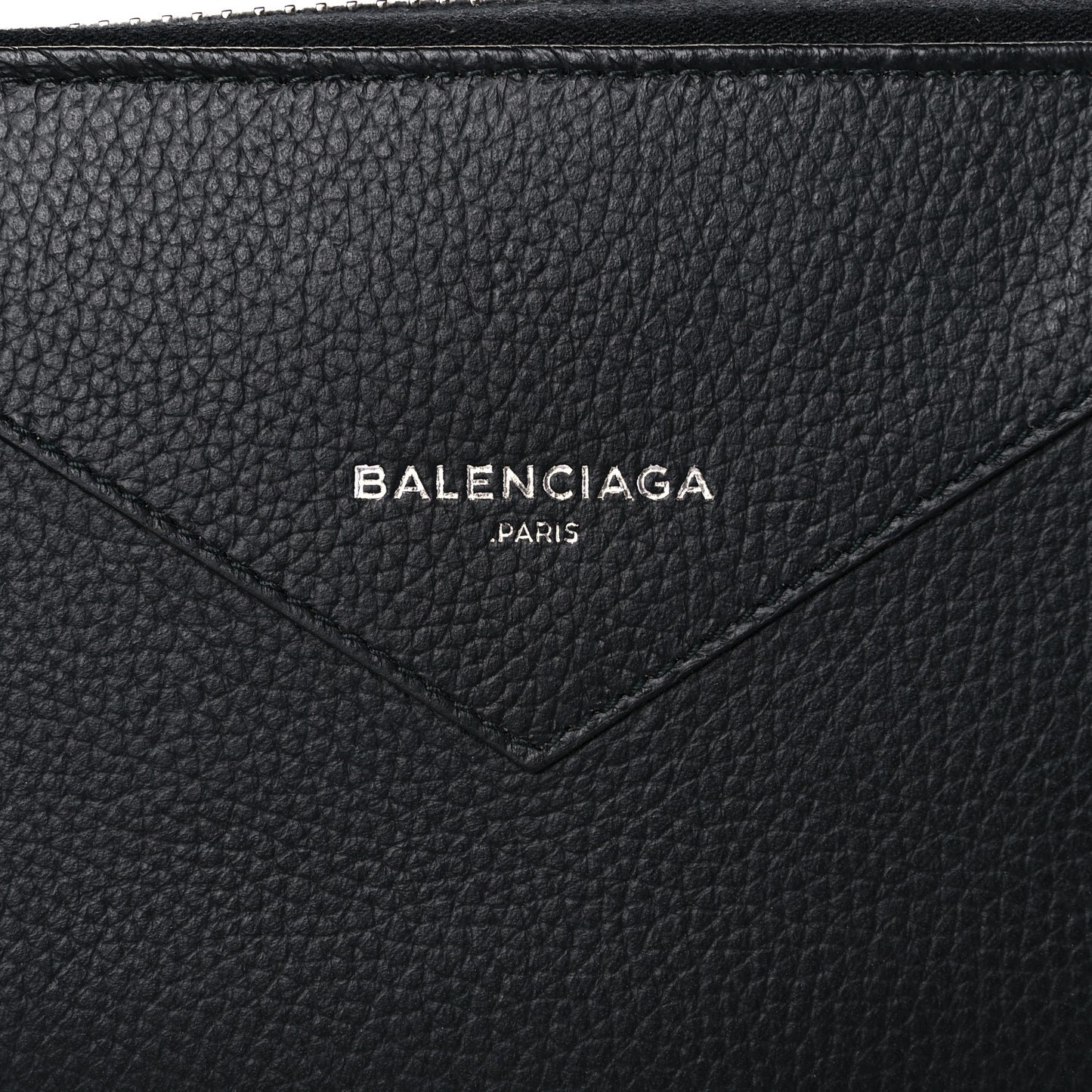 Calfskin Continental Zip Around Wallet Black