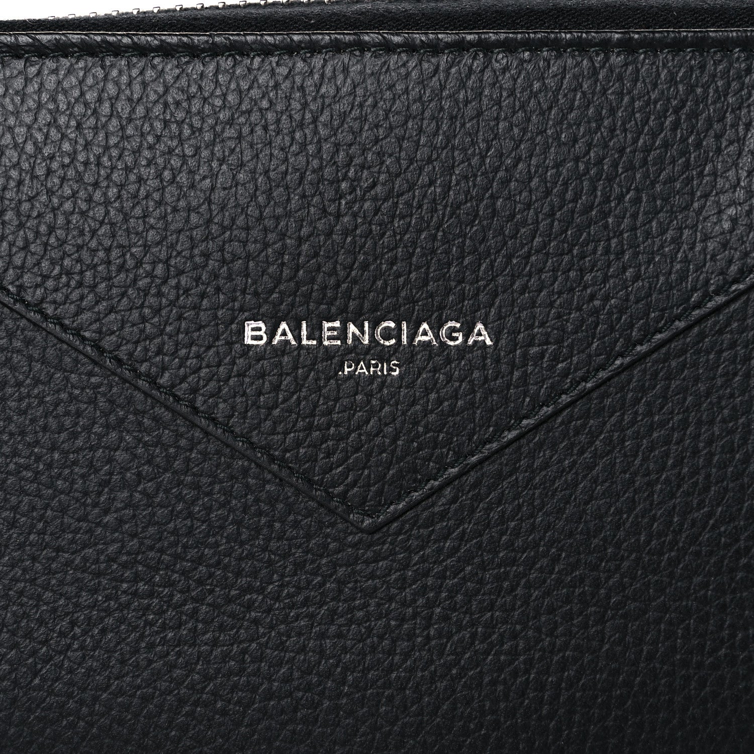 Balenciaga Calfskin Continental Zip Around Wallet Black 7 of 7