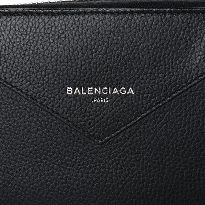 Balenciaga Calfskin Continental Zip Around Wallet Black 7 of 7