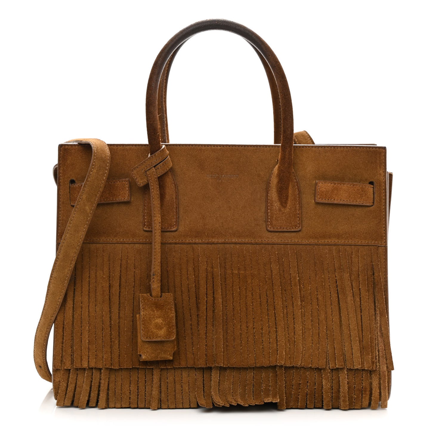 Suede Fringe Baby Sac De Jour Brown