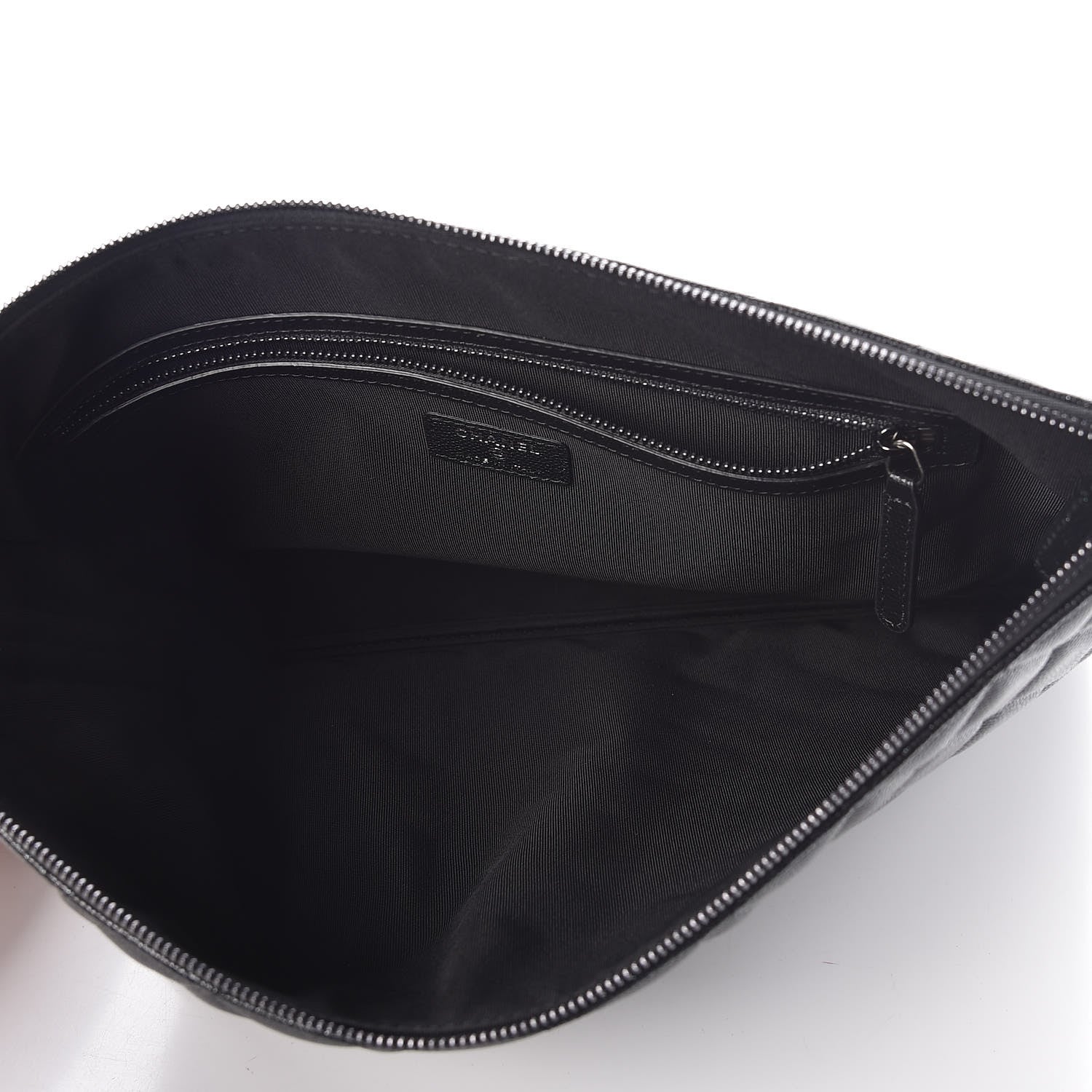 Chanel Iridescent Caviar Quilted Large Cosmetic Case Black 5 of 8