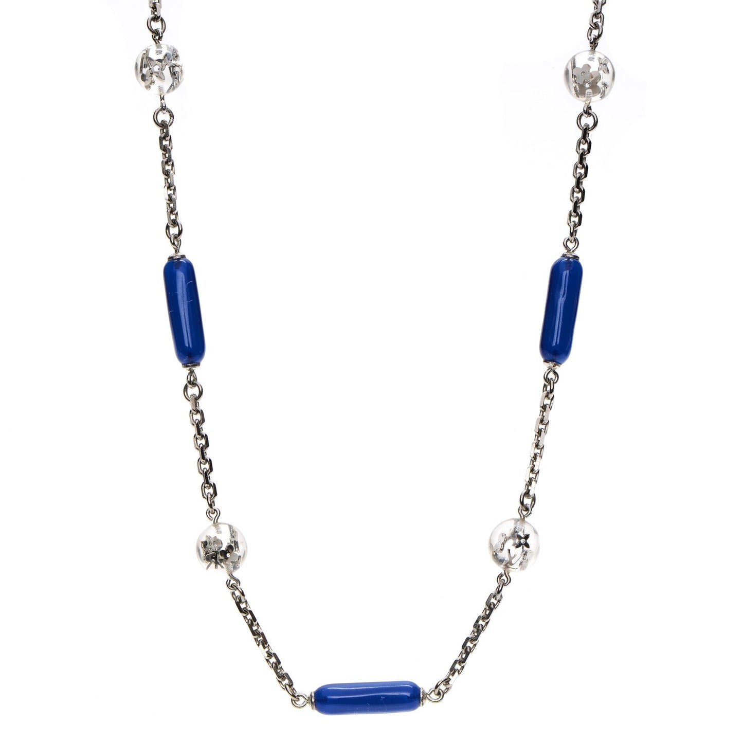 Inclusion Chain Necklace Blue