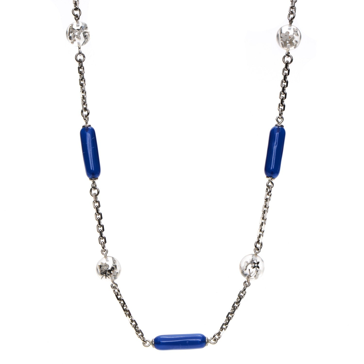 Louis Vuitton Inclusion Chain Necklace Blue 1 of 4