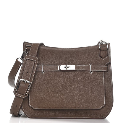 Hermes Taurillon Clemence Jypsiere 28 Etoupe 1 of 7