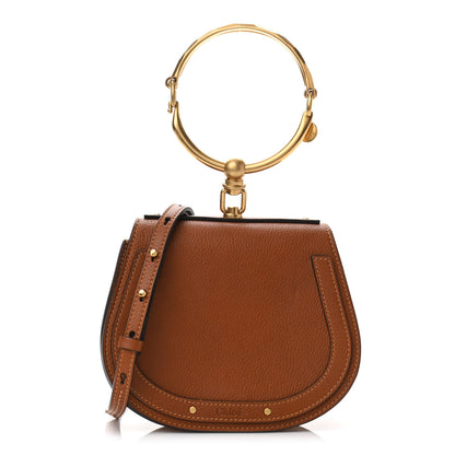 Chloe Calfskin Suede Small Nile Bracelet Bag Caramel 1 of 10