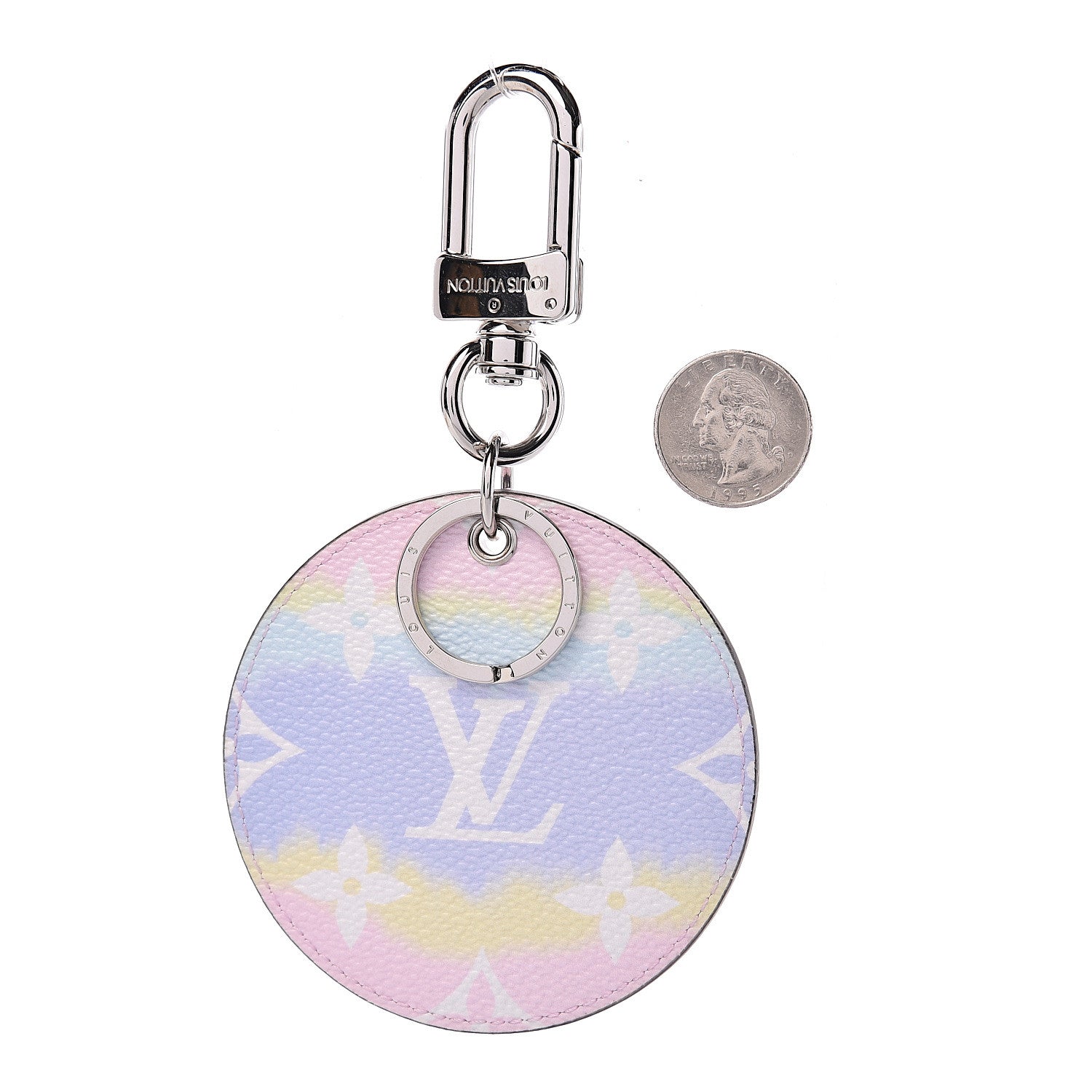 Louis Vuitton Monogram Escale Bag Charm Key Holder Pastel 2 of 2