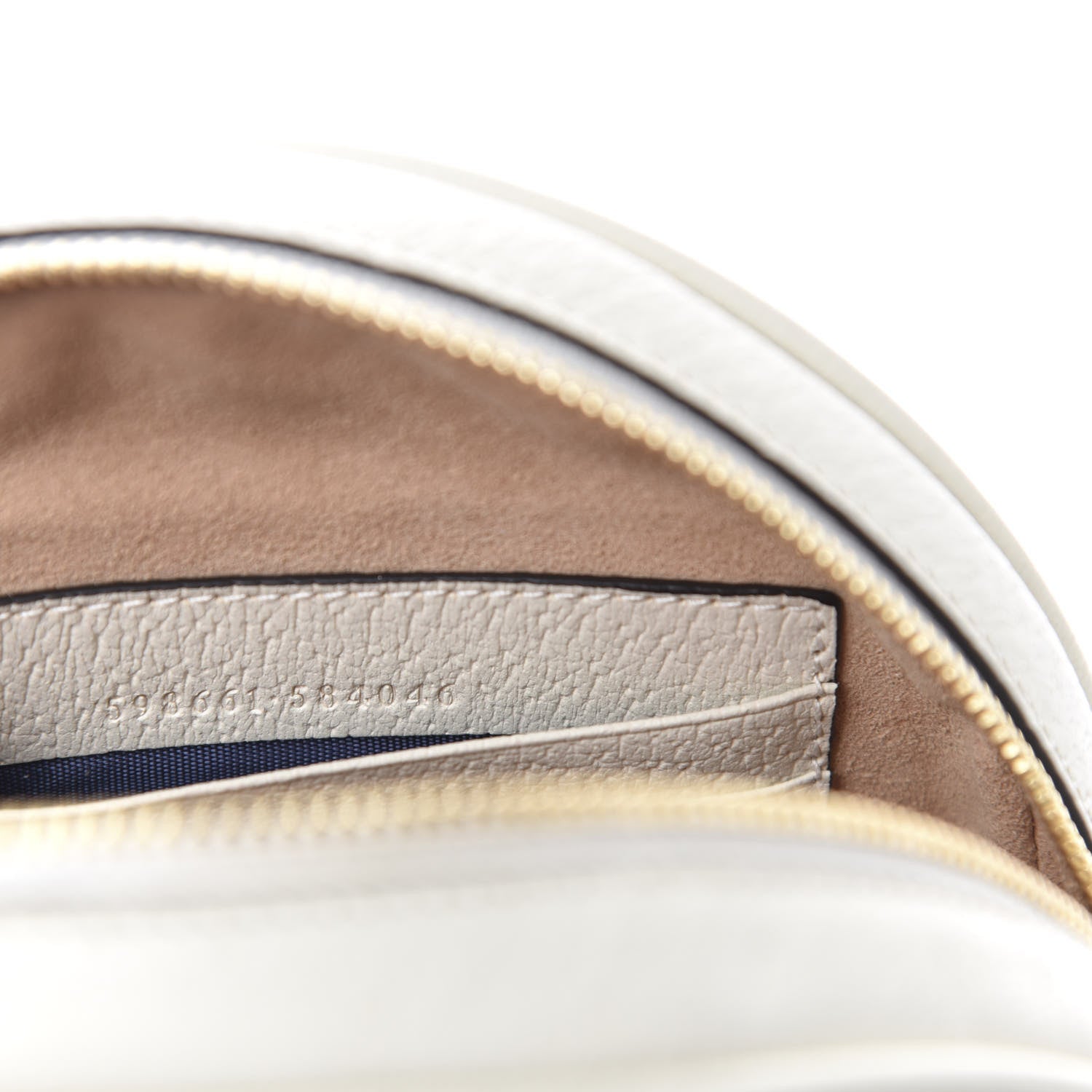 Gucci Textured Calfskin Web Mini Ophidia Round Backpack Mystic White 8 of 10