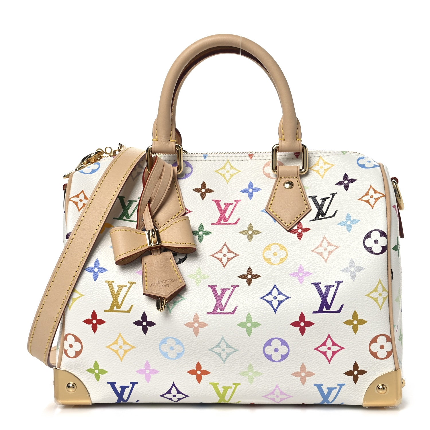 Louis Vuitton LV X TM Monogram Multicolor Speedy Bandouliere 25 White 1 of 9