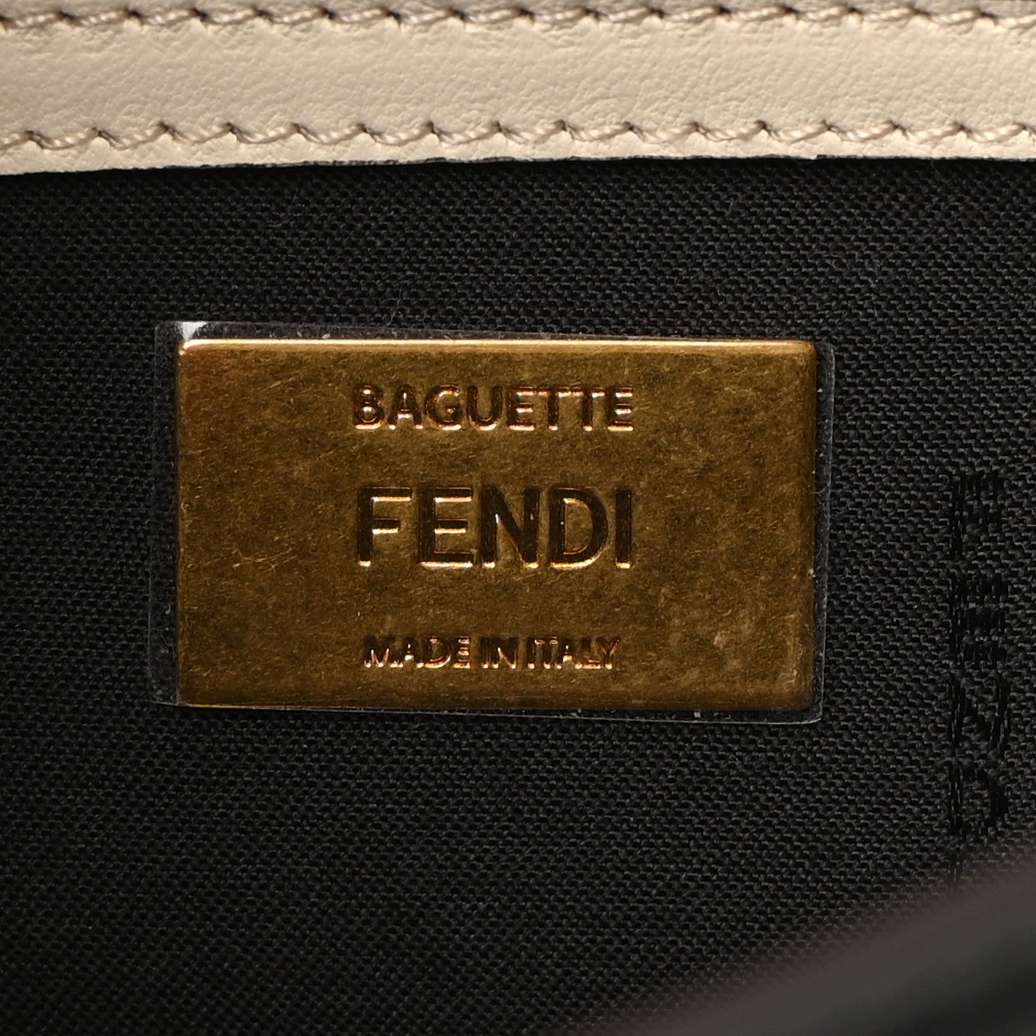 Fendi Nappa Apolo Bi-Color Chain Baguette Uovo Black 7 of 10