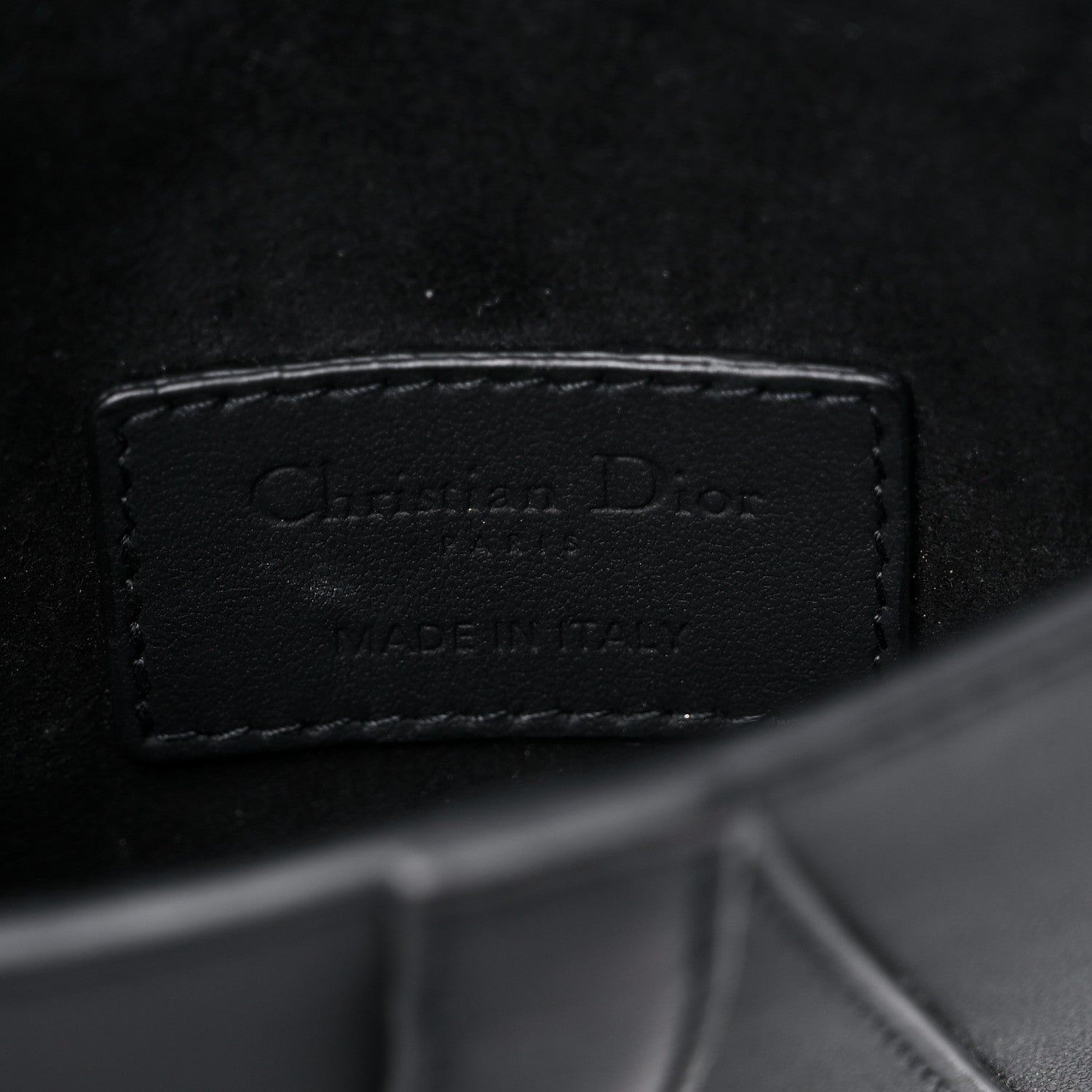 Christian Dior Ultra Matte Calfskin Saddle Belt Bag Black 6 of 12