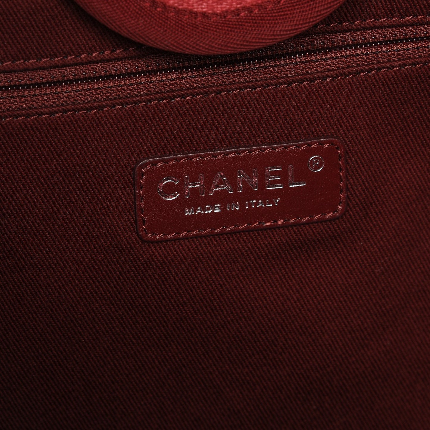 Canvas Large Deauville Tote Red