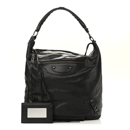 Balenciaga Agneau Classic Hardware Day Hobo Black 1 of 11
