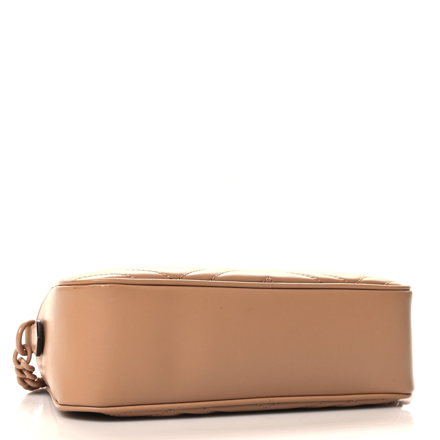 Calfskin Matelasse Monochrome Small GG Marmont Chain Shoulder Bag Camelia