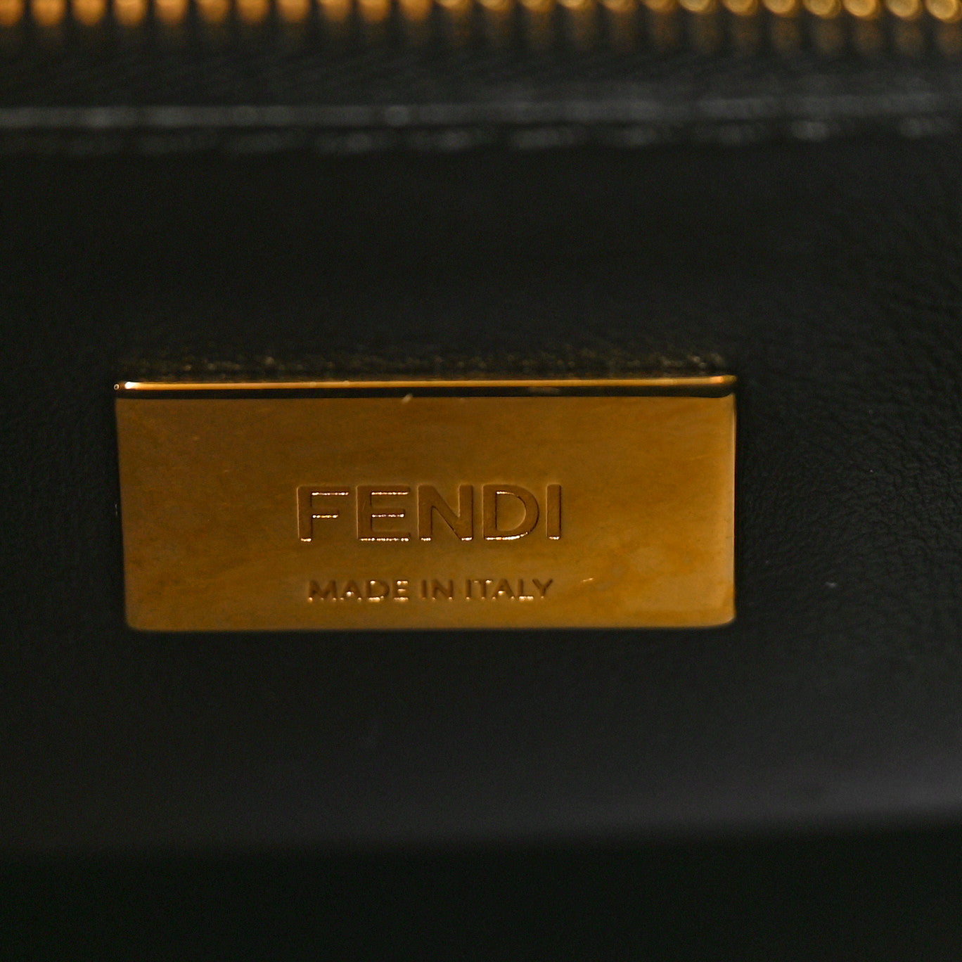 Fendi Nappa Mini Peekaboo Iconic Satchel Black 6 of 12