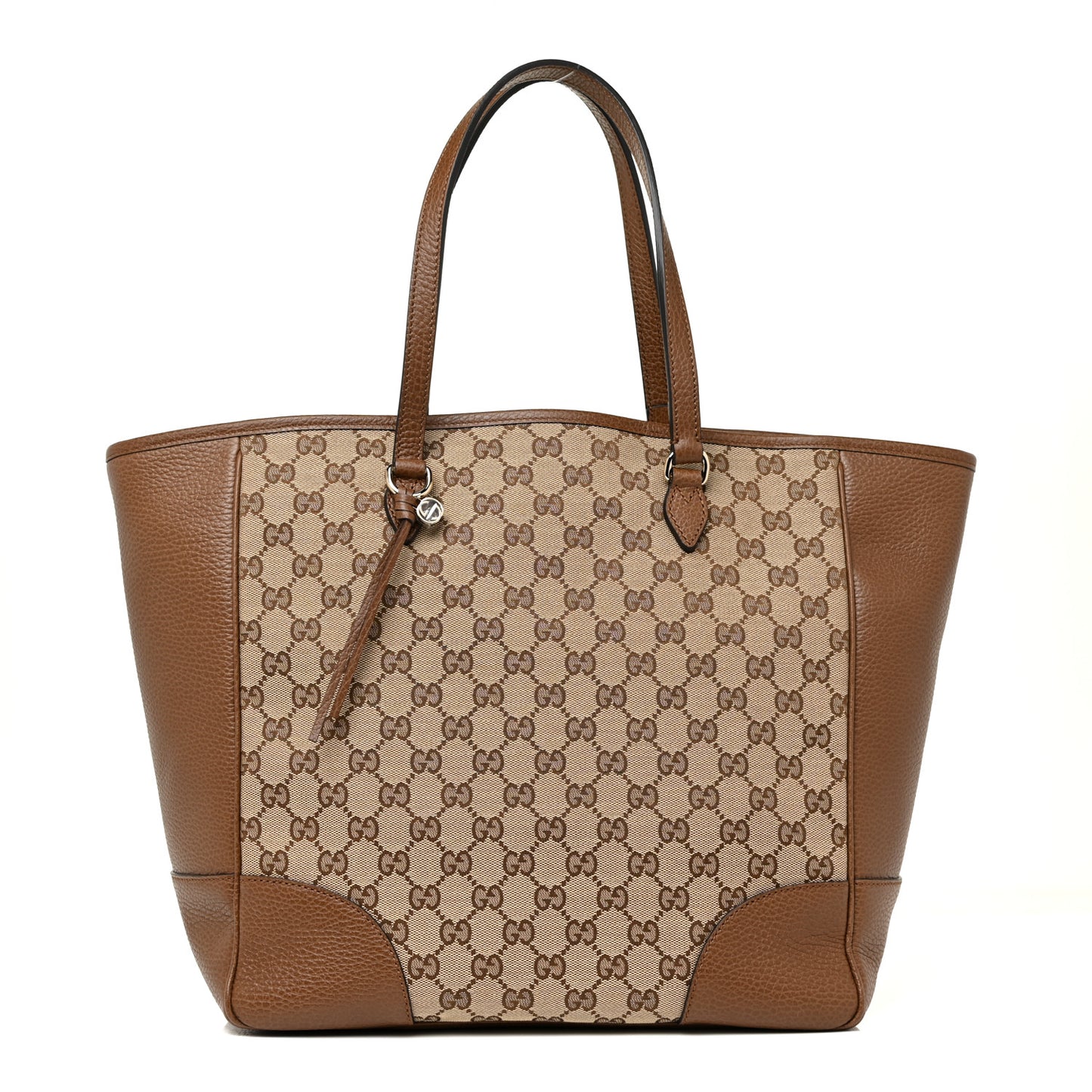 Monogram Medium Bree Zippered Tote Beige Tabacco
