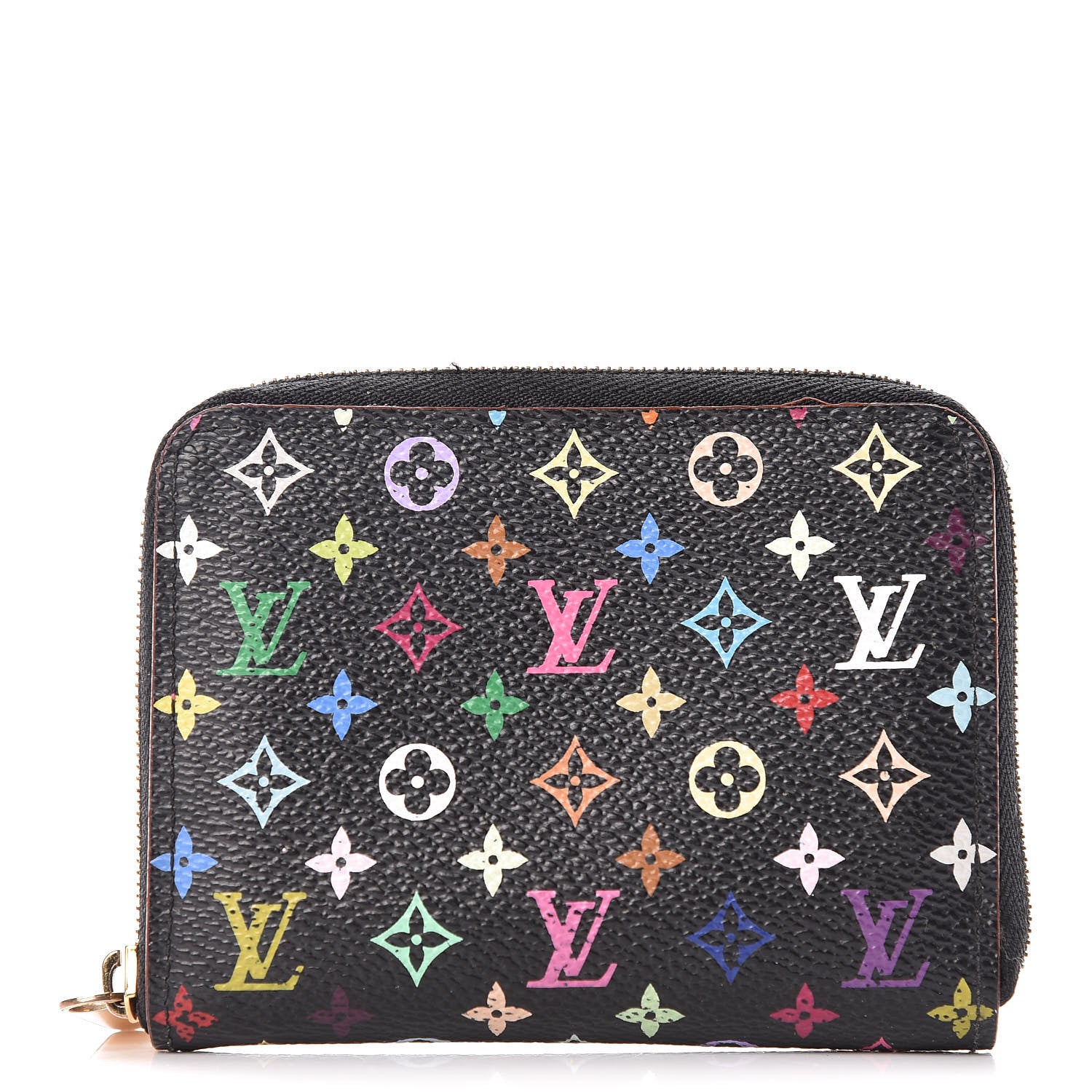 Louis Vuitton Monogram Multicolor Zippy Coin Purse Black Grenade 1 of 7