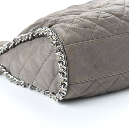 Chanel Washed Lambskin Chain Around Hobo Taupe 6 of 13